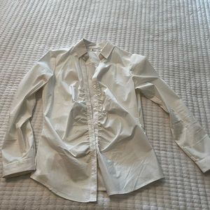 White Small long sleeve blouse. Worn once!